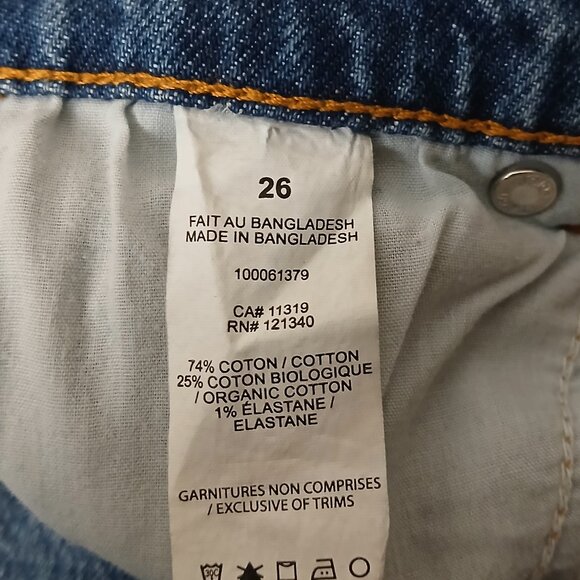 Dynamite Denim Rosie Jeans Size 26 Ultra High Rise Button Fly Slim Leg - Picture 9 of 10